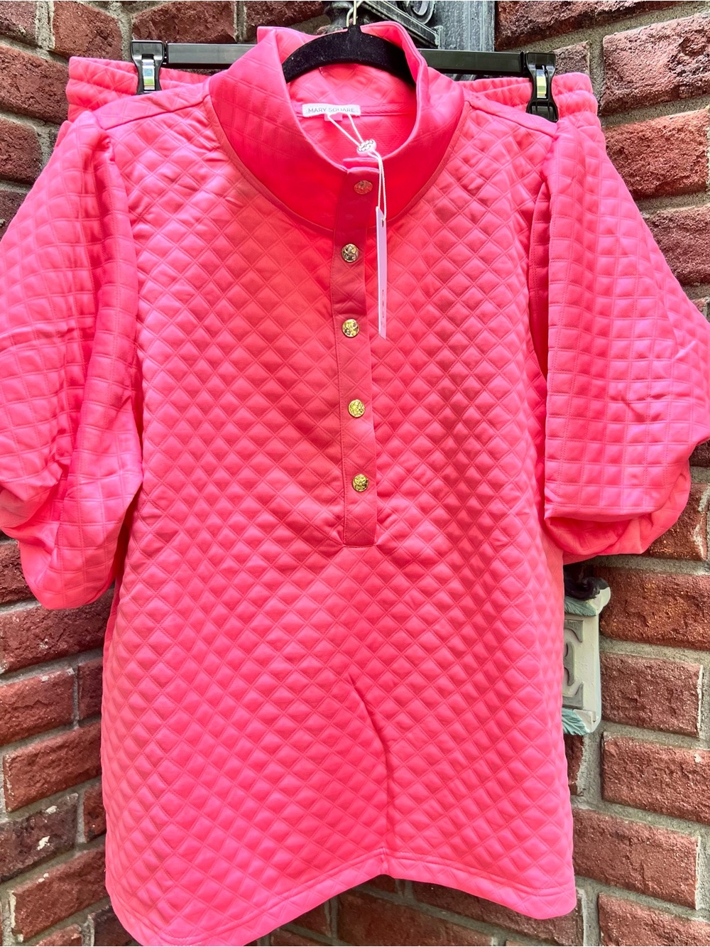 NEW MARY SQUARE madelyn shorts & top set Pink Size XL NWT